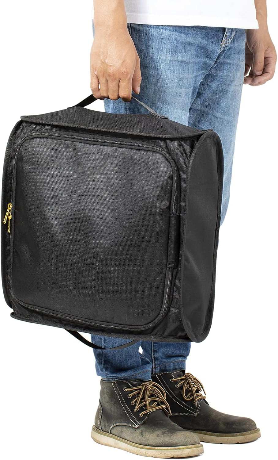 Cat Travel Litter Box Collapsible Portable Cat Litter Box with Lid and Handle Standard for Travel Light Weight Leak-Proof, Sturdy, Lightweight, Easy to Clean